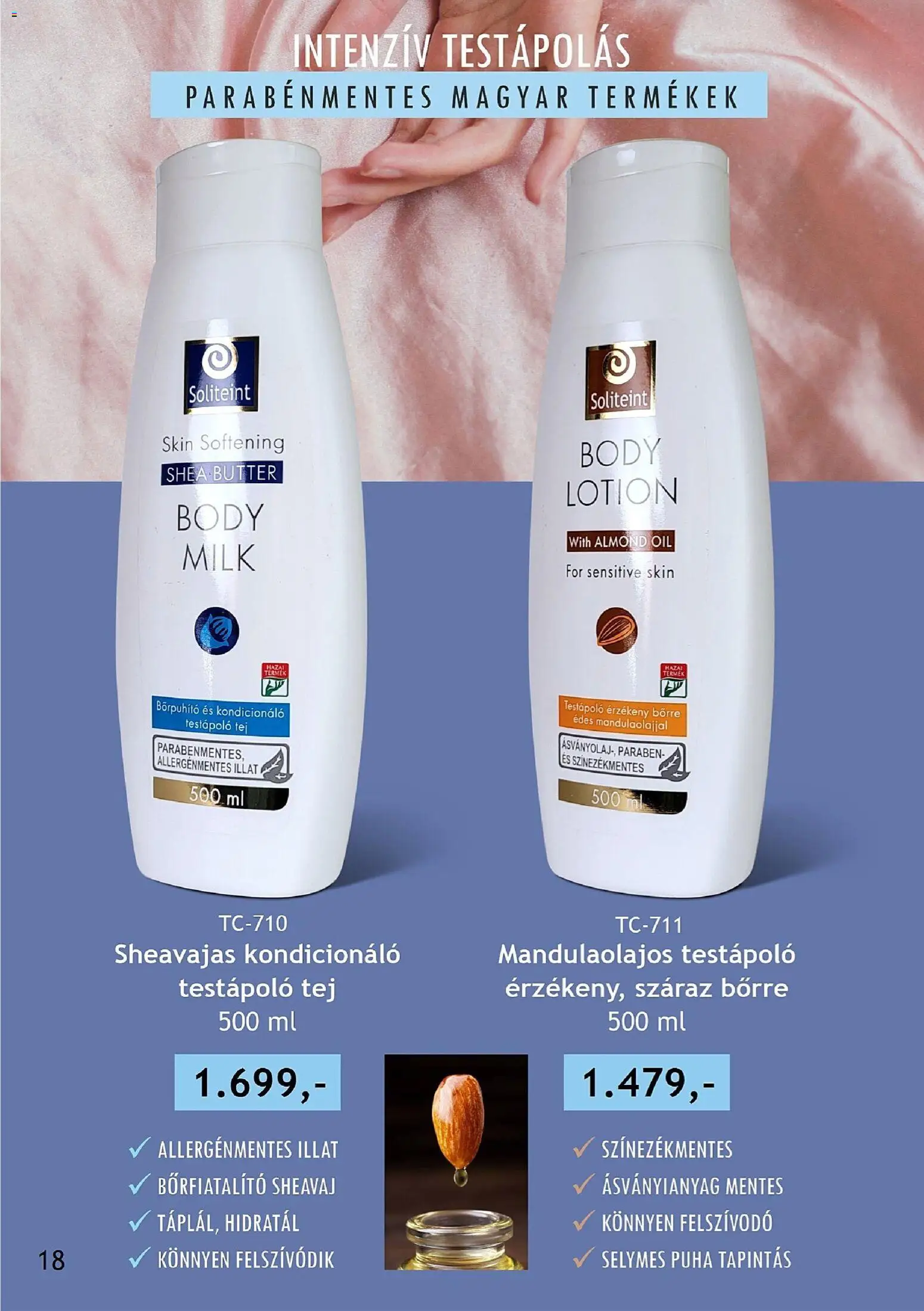 Betly akciós ujság - amely érvényes a következő dátumtól: 22.02.2026 | Oldal: 18 | Termékek: Body, Tej, Kondicionáló, Testápoló