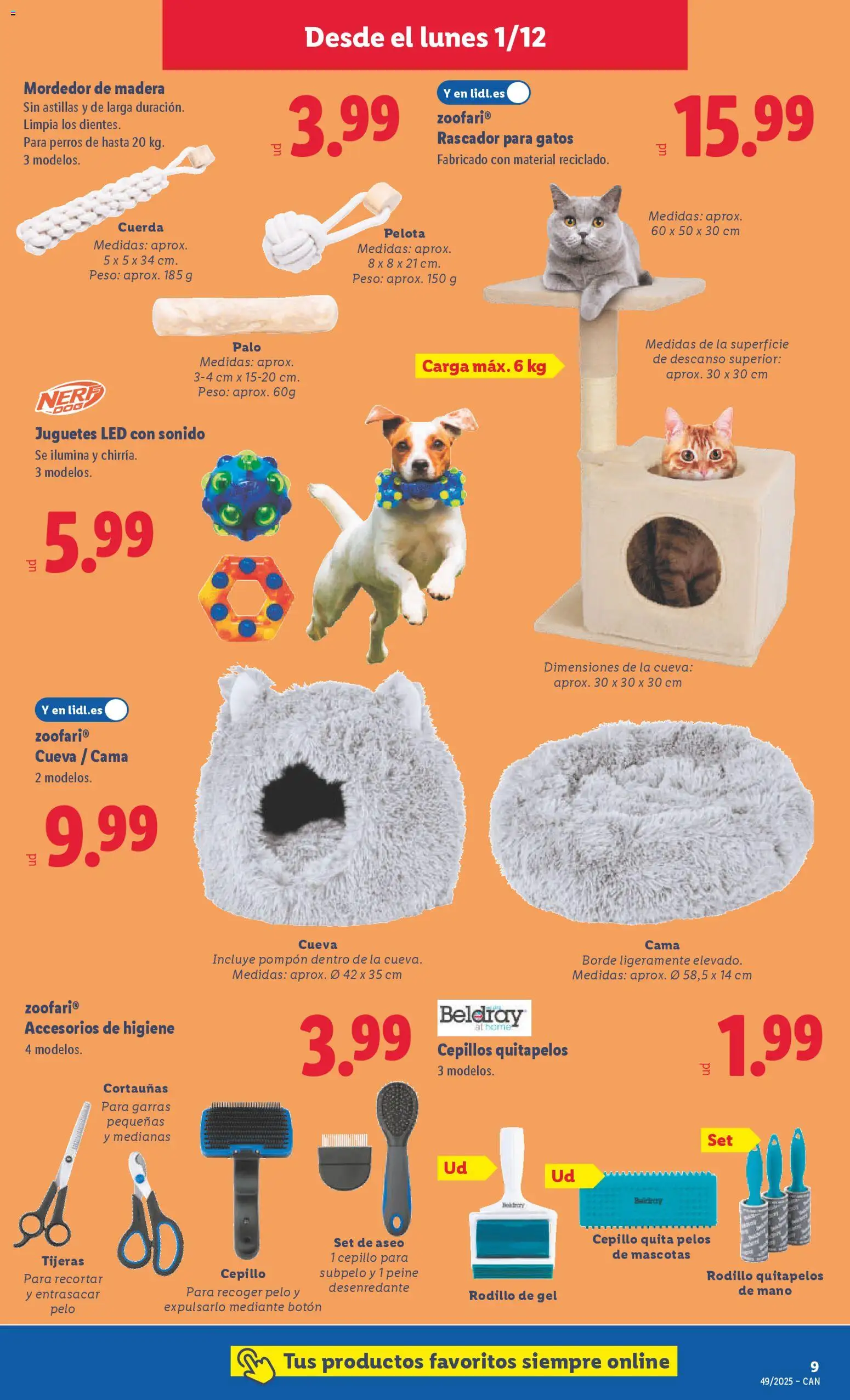 Lidl - Canarias │ válido desde el 01.12.2025 | Página: 21 | Productos: Cepillo, Βερμούτ, Juguetes, Cama