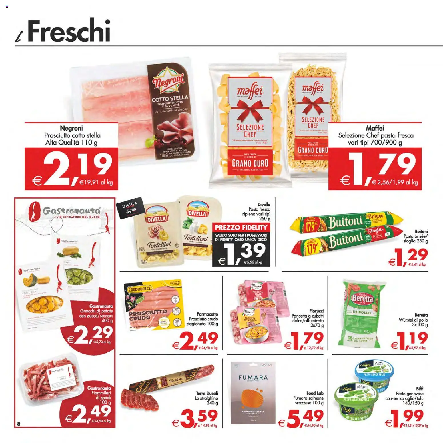 Volantino Decò del 24.02.2026 | Pagina: 11 | Prodotti: Prosciutto Cotto, Prosciutto, Pasta, Ricotta