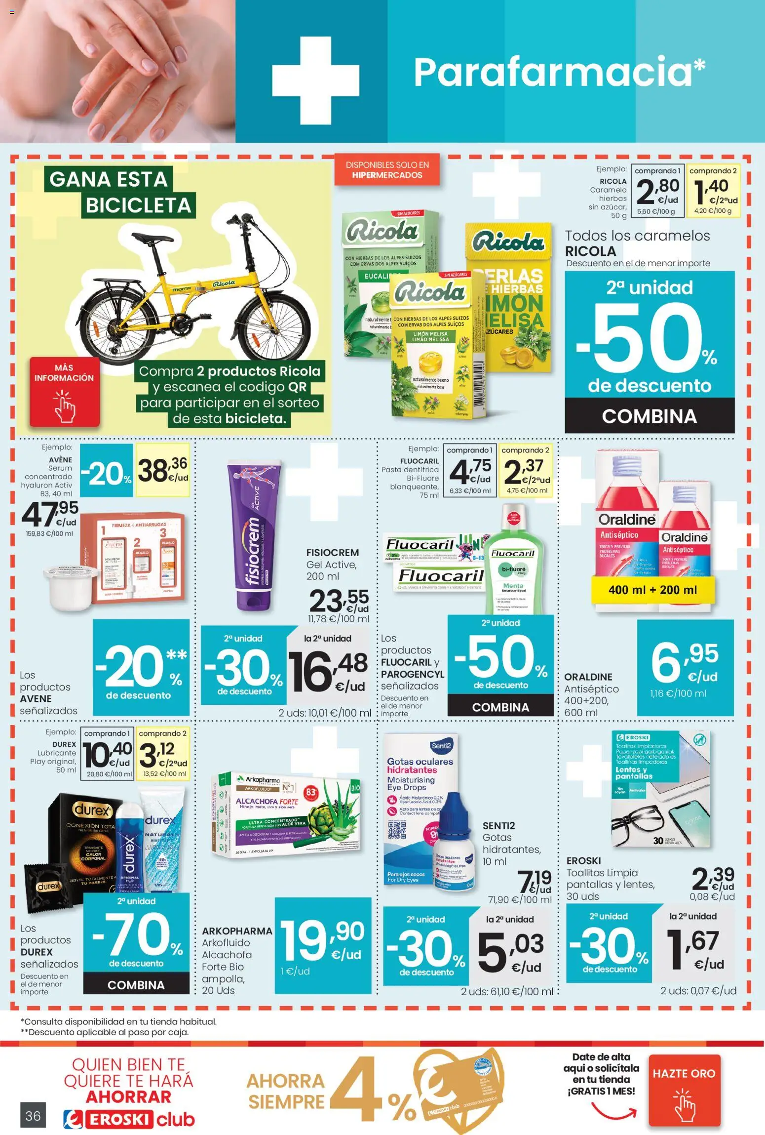 Eroski folleto │ válido desde el 13.11.2025 | Página: 36 | Productos: Bicicleta, Noodles αυγού, Sérum, Pasta