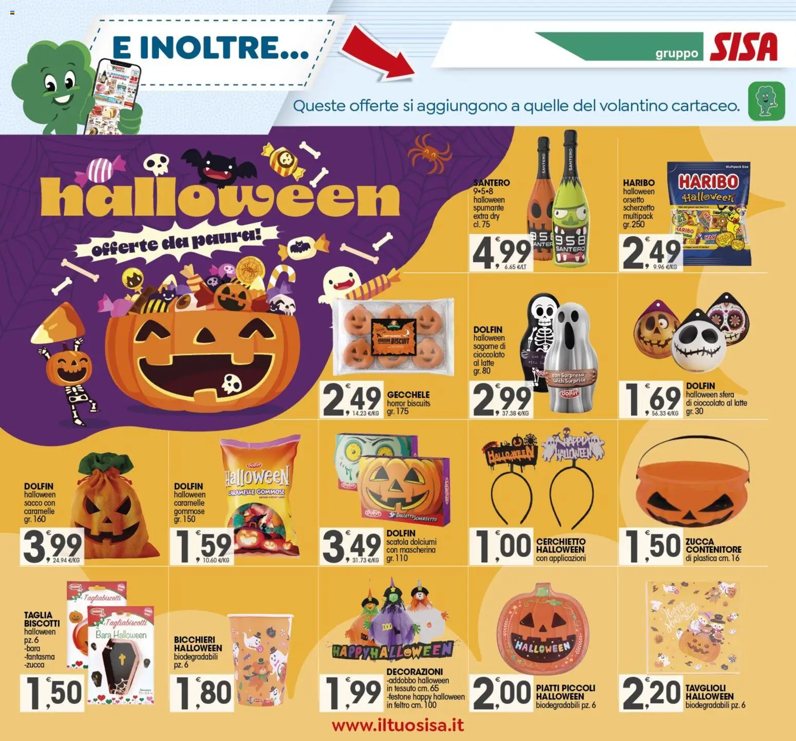 Volantino SISA del 24.10.2025 | Pagina: 13 | Prodotti: Cioccolato, Biscotti, Zucca, Scatola