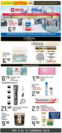 Anteprima del volantino Volantino DOK	 valido a partire dal 05.02.2026 | Pagina: 21 | Prodotti: Maschera, Dentifricio, Crema viso, Fazzoletti