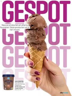 SLIM SNOEPEN Chocolade Schepijs PROTEÏNE, Chocolade-ijs met extra eiwit. Da's mooi meegenomen. AH Chocoladesmaak schepijs proteïne 500 ml - Voorbeeld van een folder van Albert Heijn, geldig van 31.12.2025 | Pagina: 117