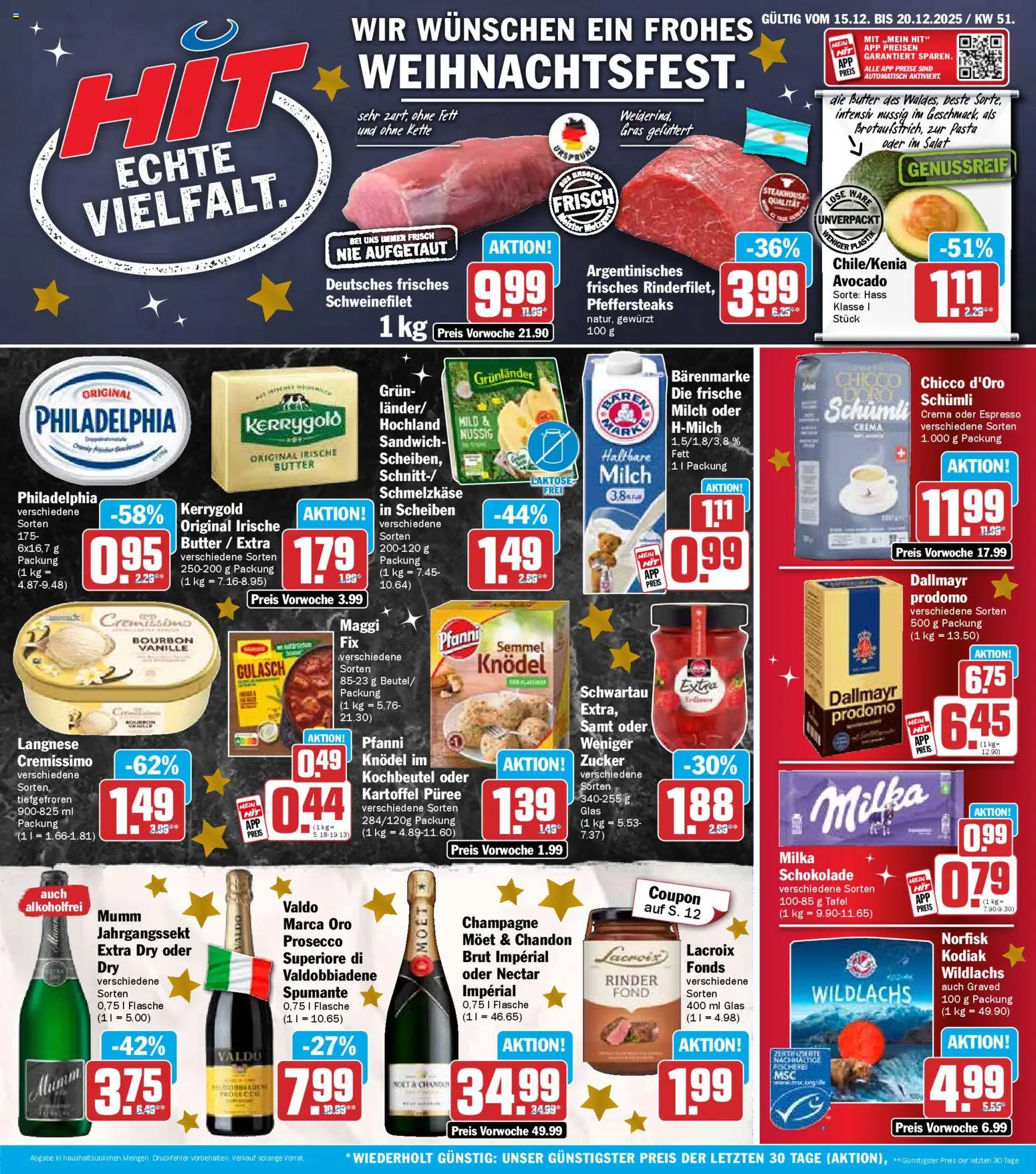 HIT Prospekt Bayern	 – gültig ab 15.12.2025 | Seite: 1 | Produkte: Cremissimo, Maggi, Milka schokolade, Zucker