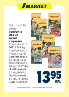 S-market-mainoslehti voimassa 01.10.2025 alkaen