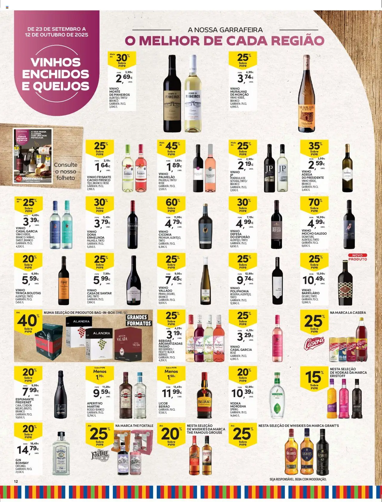 Continente - Madeira │ válido de 30.09.2025 | Página: 12 | Produtos: Licor, Vinho, Gin, Vodka