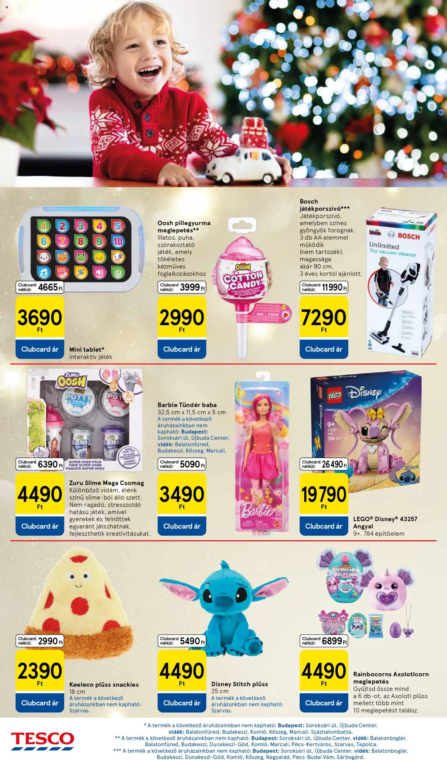 Tesco akciós ujság - amely érvényes a következő dátumtól: 04.12.2025 | Oldal: 16 | Termékek: Játék, Plüss