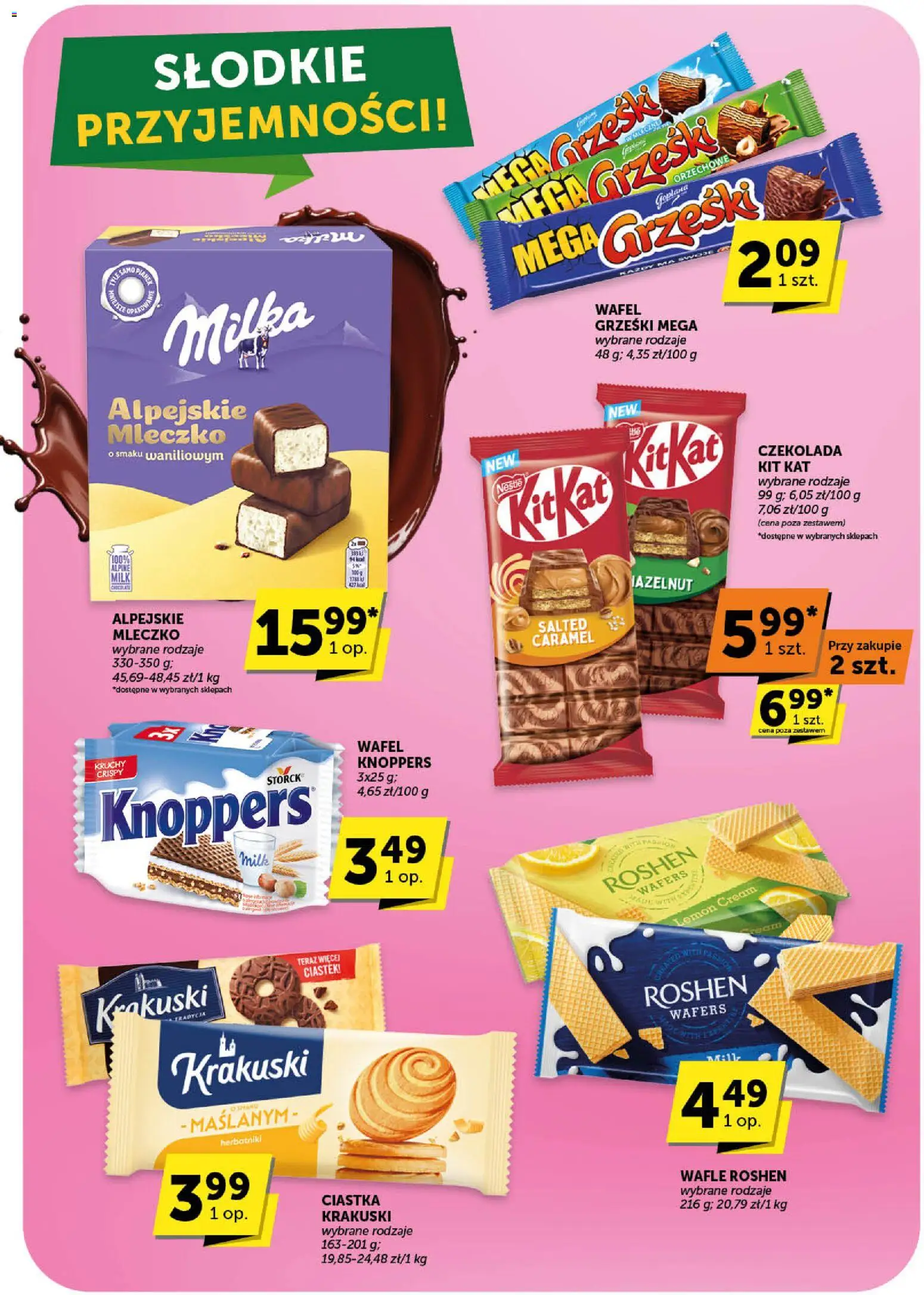 ABC Gazetka od 19.02.2026 | Strona: 20 | Produkty: Knoppers, Wafle, Czekolada, Ciastka