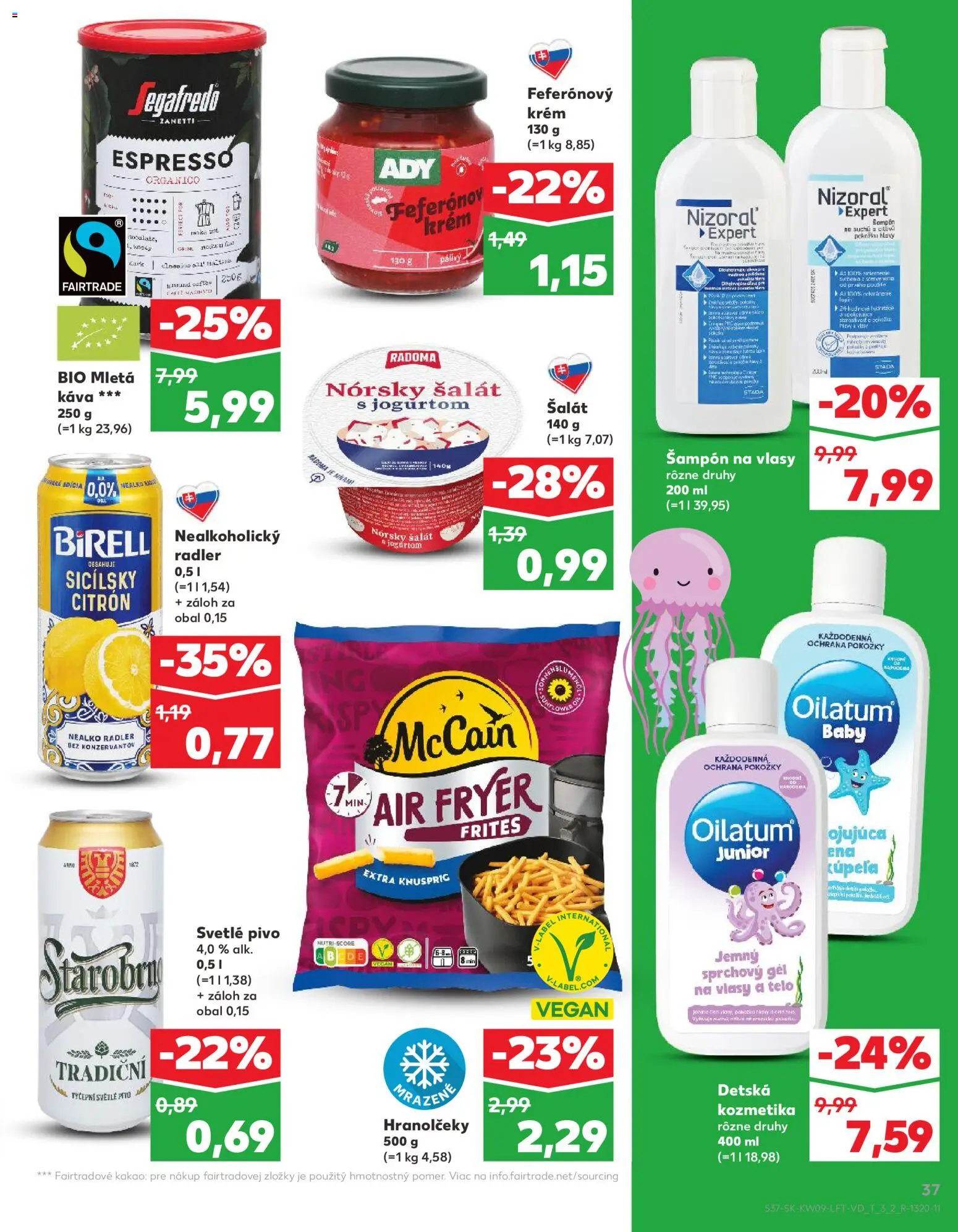 Nové Kaufland akcie – leták je platný od 26.02.2026 | Strana: 37 | Produkty: Pivo, Sprchový gél, Šalát, Kakao