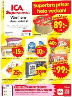 ICA Supermarket - Malmö - Förhandsvisning av reklamblad från butik ICA Supermarket aktuell från 05.01.2026