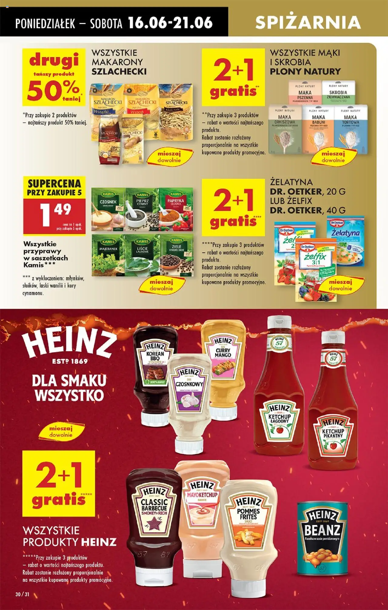 Biedronka gazetka od 16.06.2025 | Strona: 46 | Produkty: Groszek, Galaretka, Flaki, Dżem