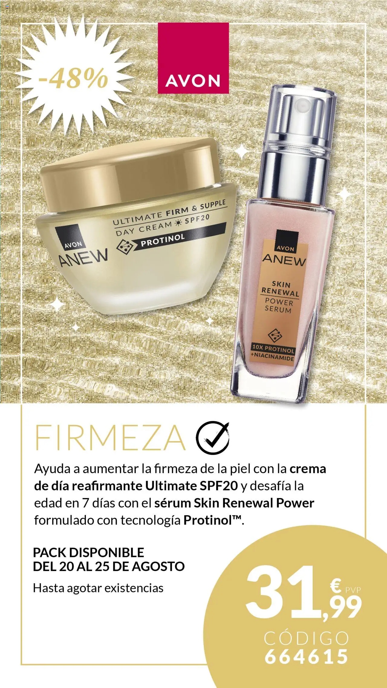Avon - Check List del verano │ válido desde el 20.08.2025 | Página: 4 | Productos: Sérum, Crema, Crema de día