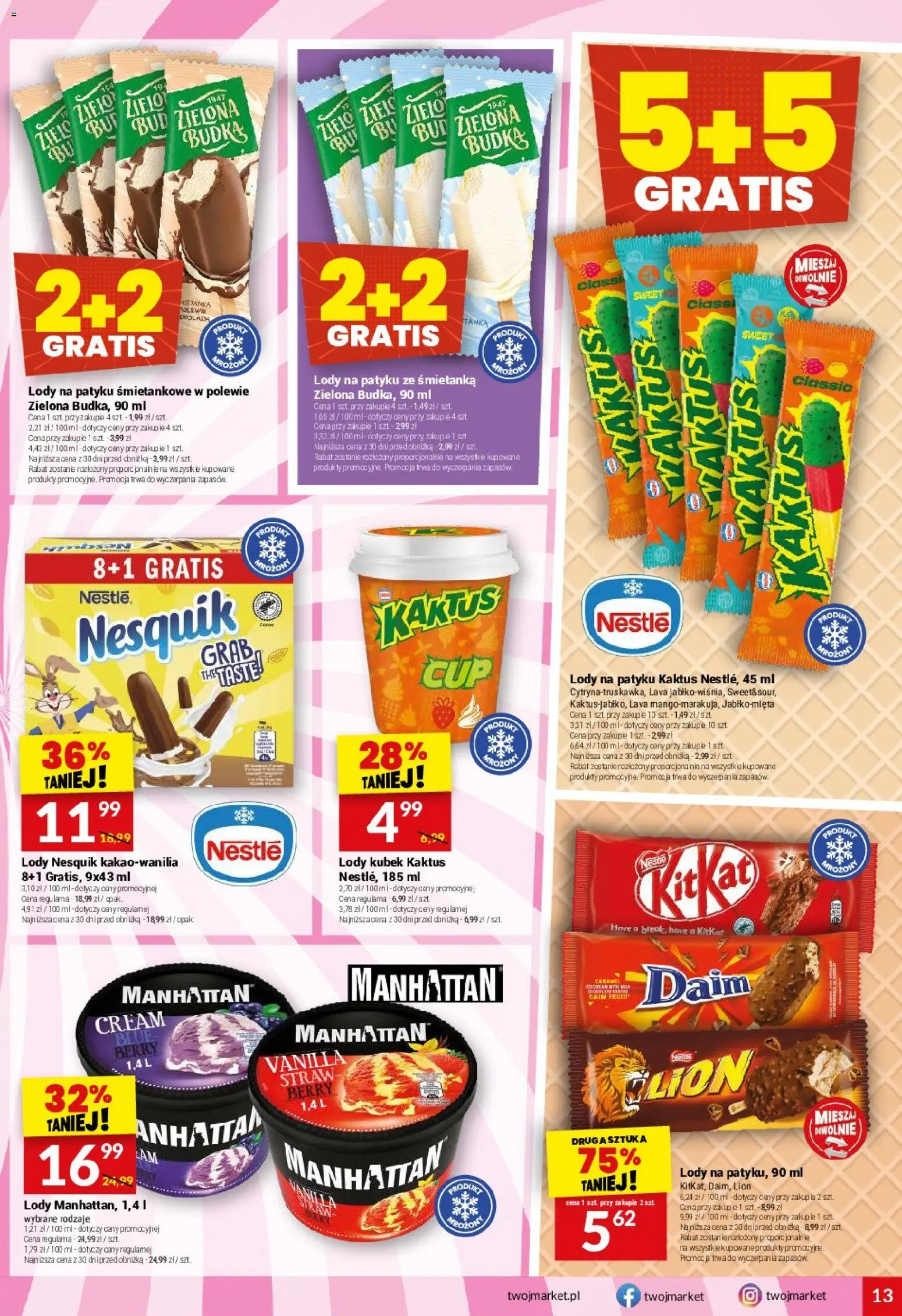 Twój Market gazetka od 28.04.2026 | Strona: 13 | Produkty: Cytryna, Lody na patyku, Lody