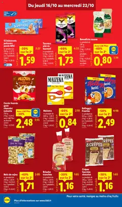 LIDL - Prévisualisation de Carrés fourrés goût chocolat noisette, 750 g valide à partir de 16.10.2025 | Page: 12