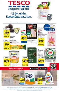 Tesco Szupermarket - Akciós újság  - amely érvényes a következő dátumtól: 02.01.2026
