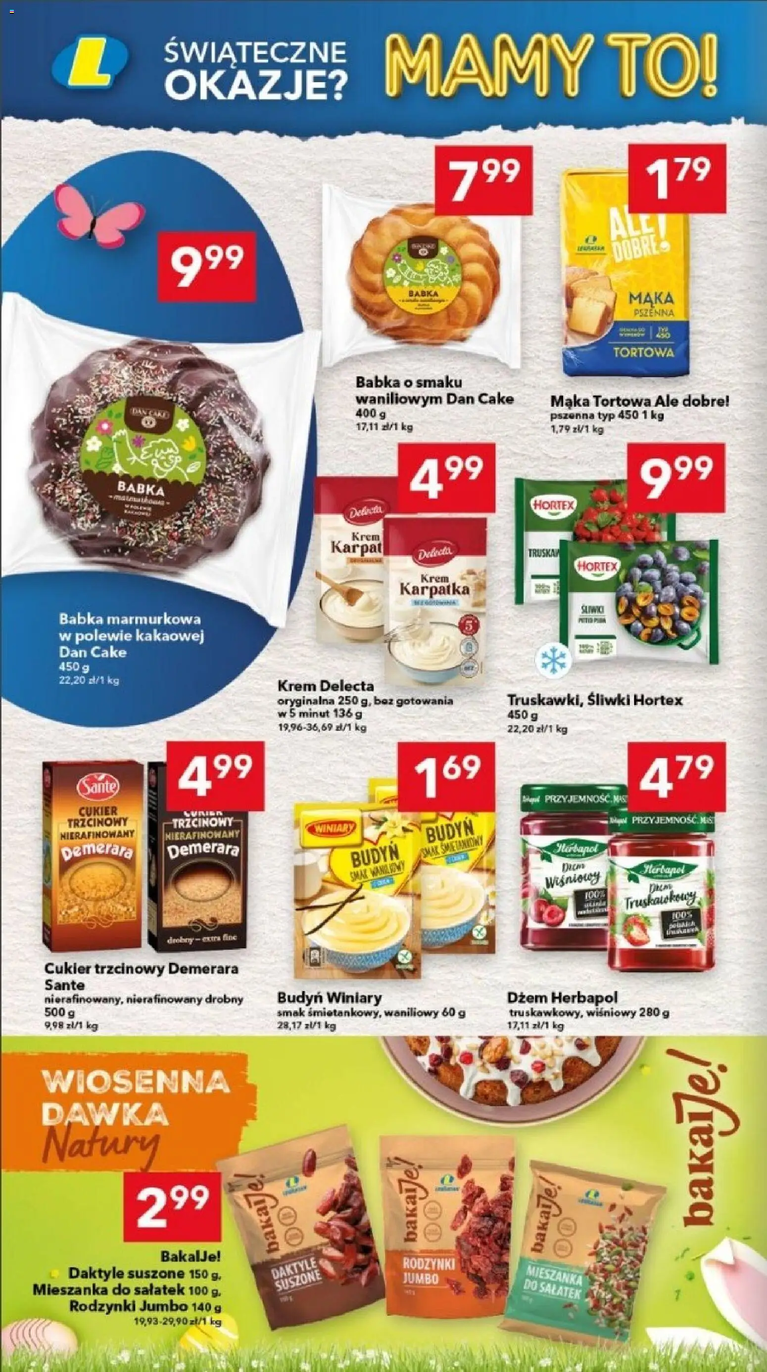 Lewiatan gazetka - Legnica od 12.03.2026 | Strona: 10 | Produkty: Dżem, Babka, Cukier trzcinowy, Krem
