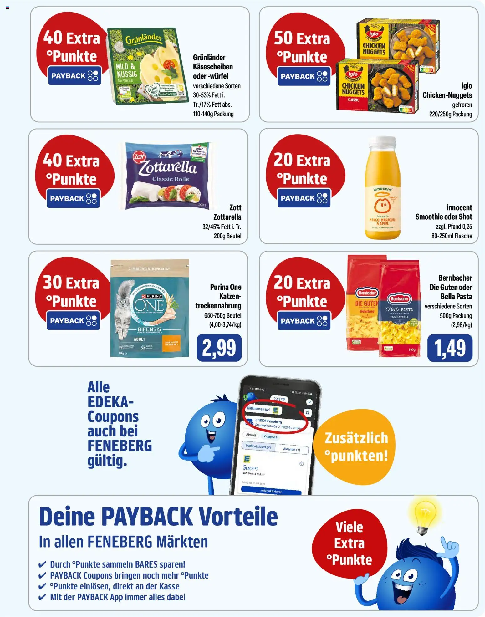 Feneberg Angebote – gültig ab 13.11.2025 | Seite: 9 | Produkte: Purina one, Iglo, Äpfel, Wein