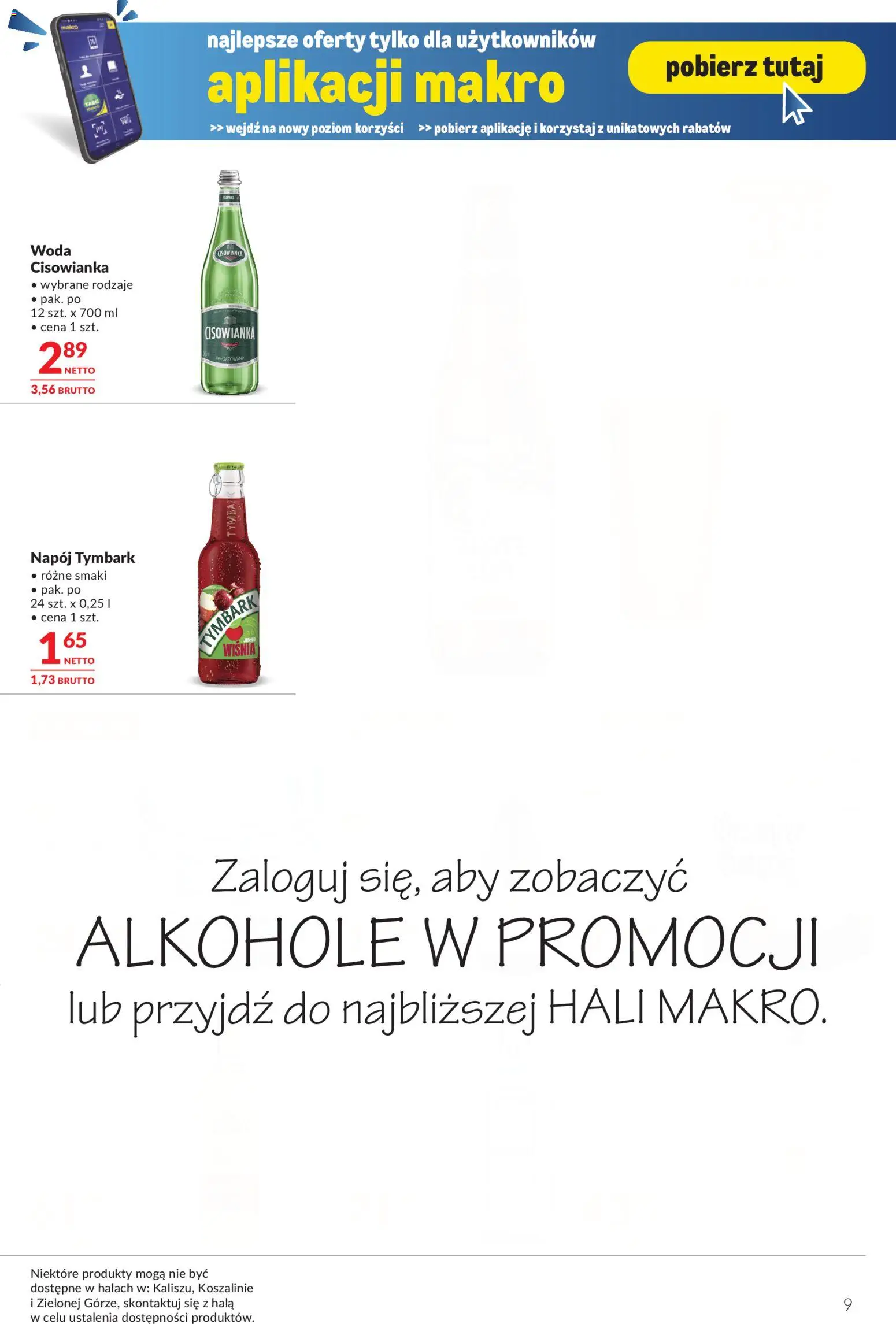 Makro Gazetka - Oferta dla gastronomii od 27.12.2025 | Strona: 9 | Produkty: Woda