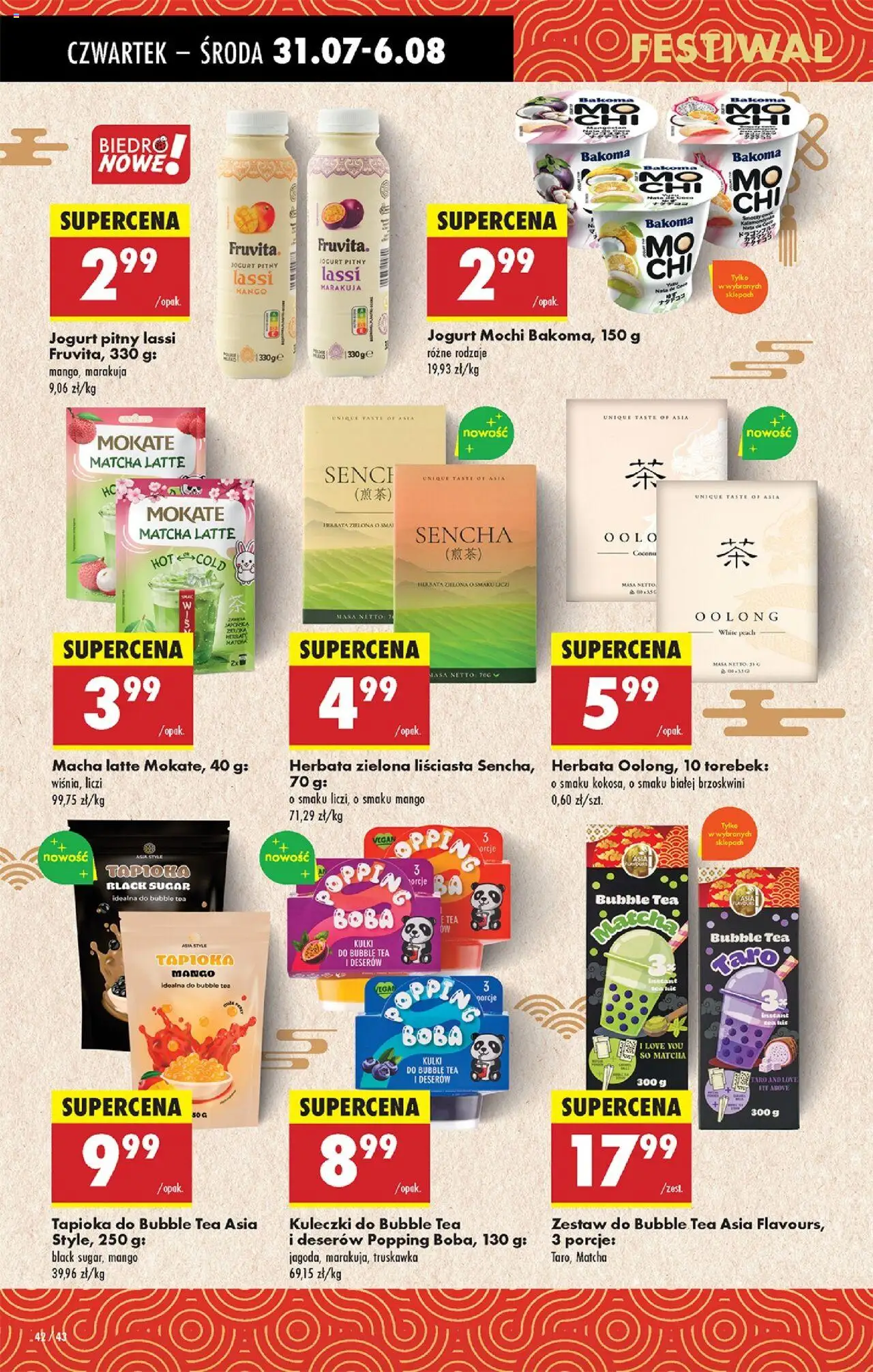 Biedronka gazetka - Oferta W tym tygodniu od 31.07.2025 | Strona: 56 | Produkty: Mango, Jogurt pitny, Jogurt, Herbata