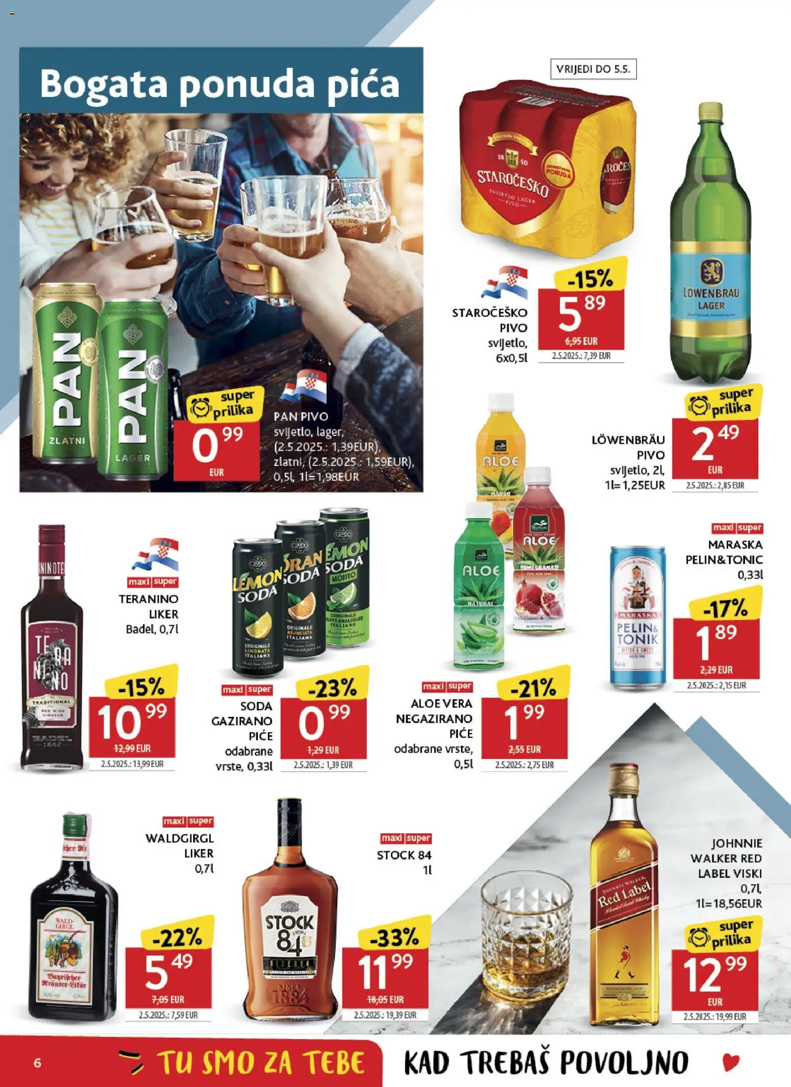 Konzum katalog | vrijedi od 22.04.2026 | Stranica: 6 | Proizvodi: Pica, Pivo, Tonic, Pan