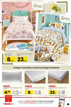 Vista previa Eroski - Qué a gusto válido desde el 07.01.2026 | Página: 11 | Productos: Colchon, Funda, Almohada, Cojín