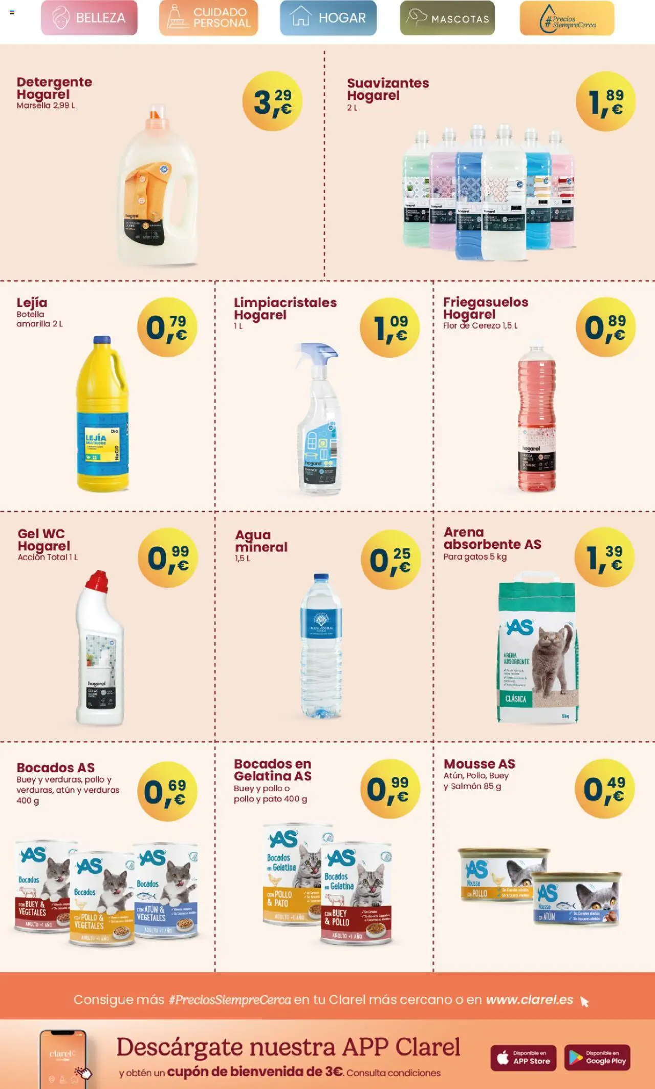 Clarel folleto │ válido desde el 06.08.2025 | Página: 15 | Productos: Gelatina, Limpiacristales, Mousse, Detergente