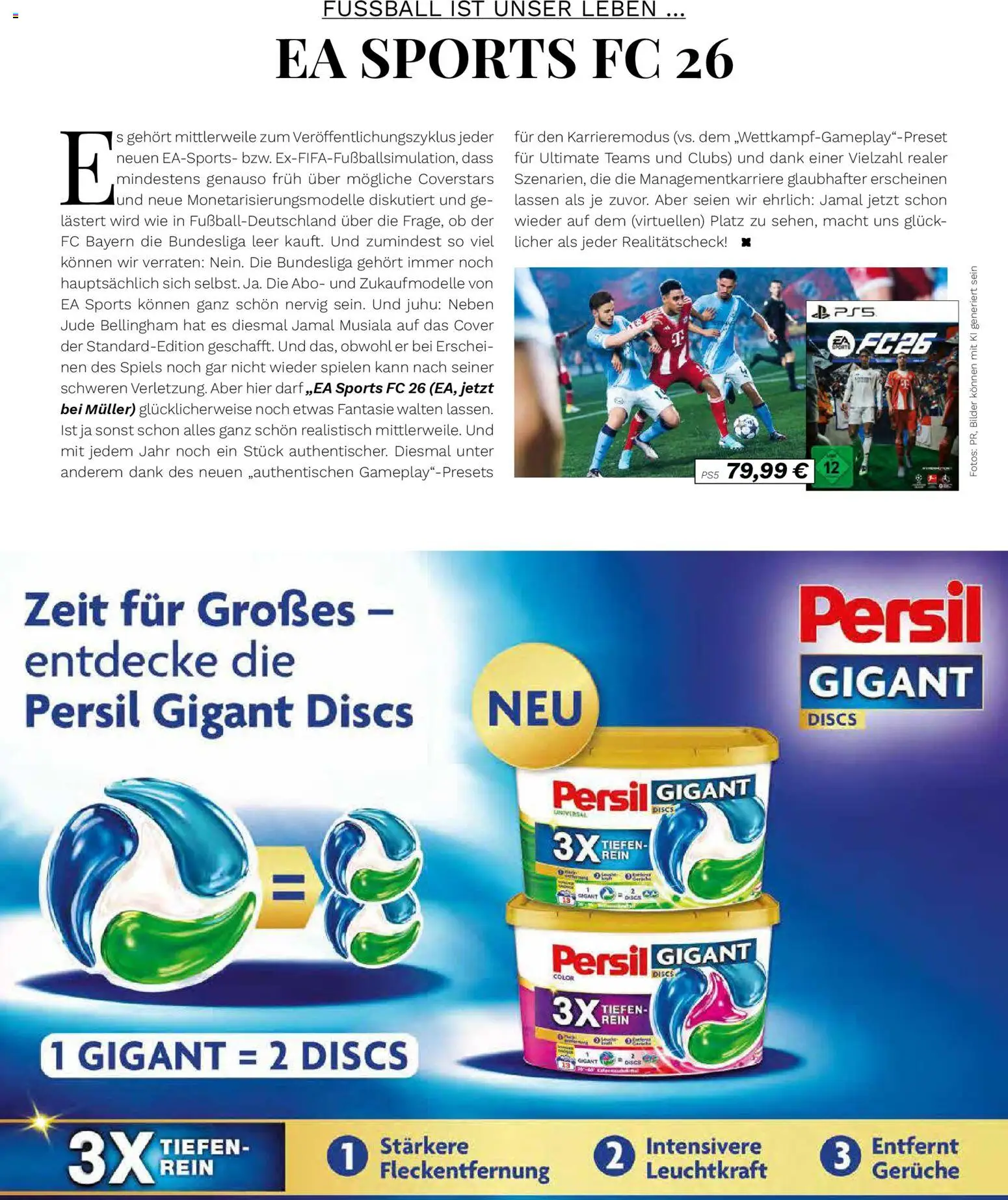 Müller Lifestyle – gültig ab 14.11.2025 | Seite: 62 | Produkte: Fußball, Football, Bilder, Persil