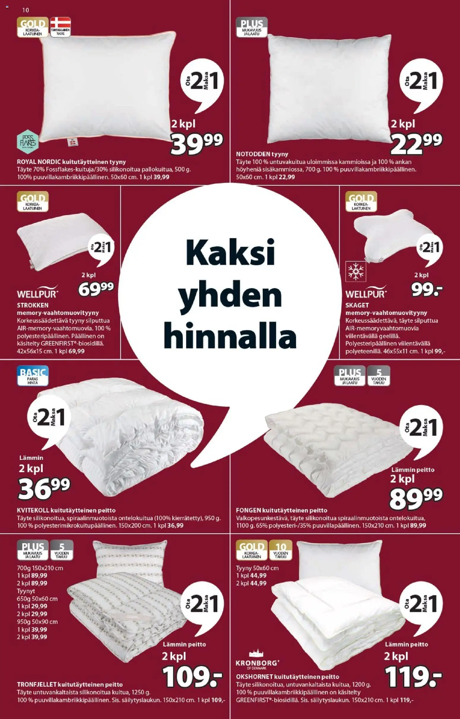 JYSK tarjoukset – voimassa 01.12.2025 alkaen | Sivu: 10