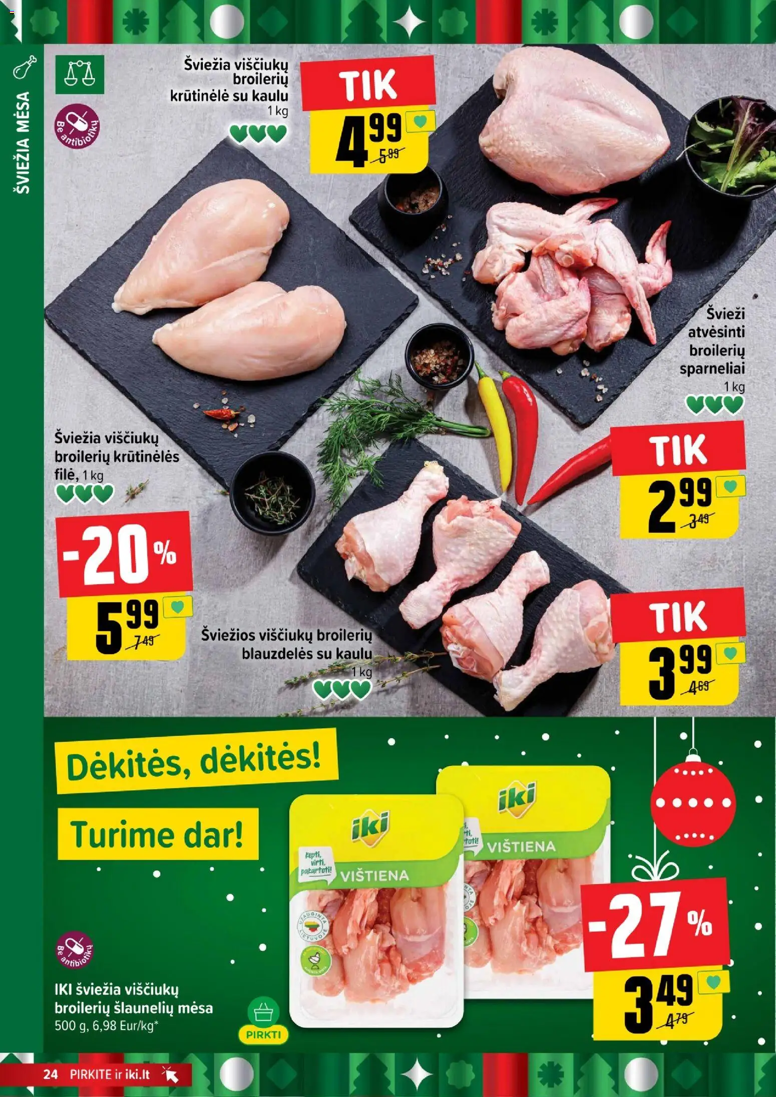 IKI akcijos nuo 22.12.2025 | Puslapis: 24 | Prekių: Vištiena