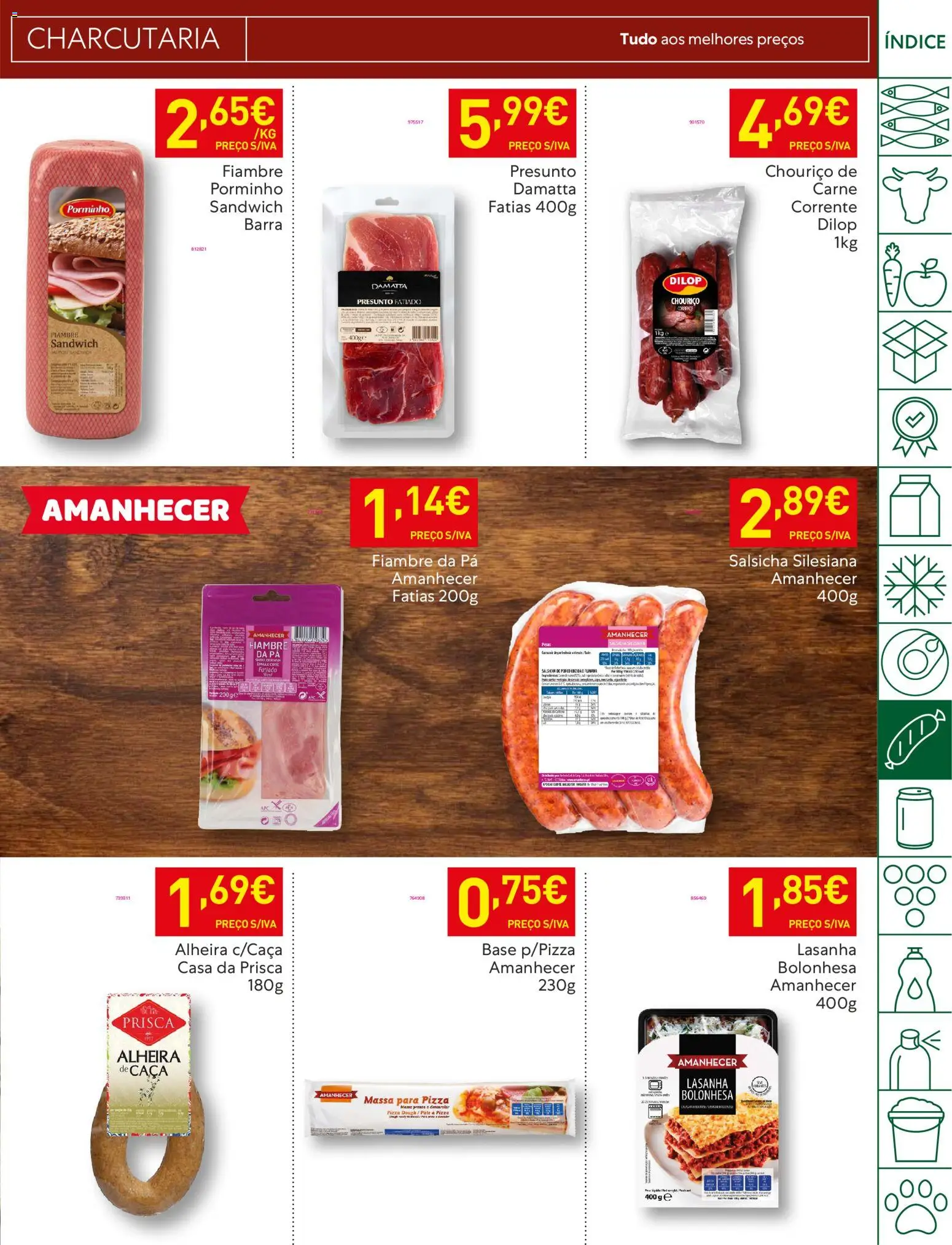 Recheio folheto │ válido de 13.01.2026 | Página: 27 | Produtos: Lasanha, Presunto, Pizza, Alheira