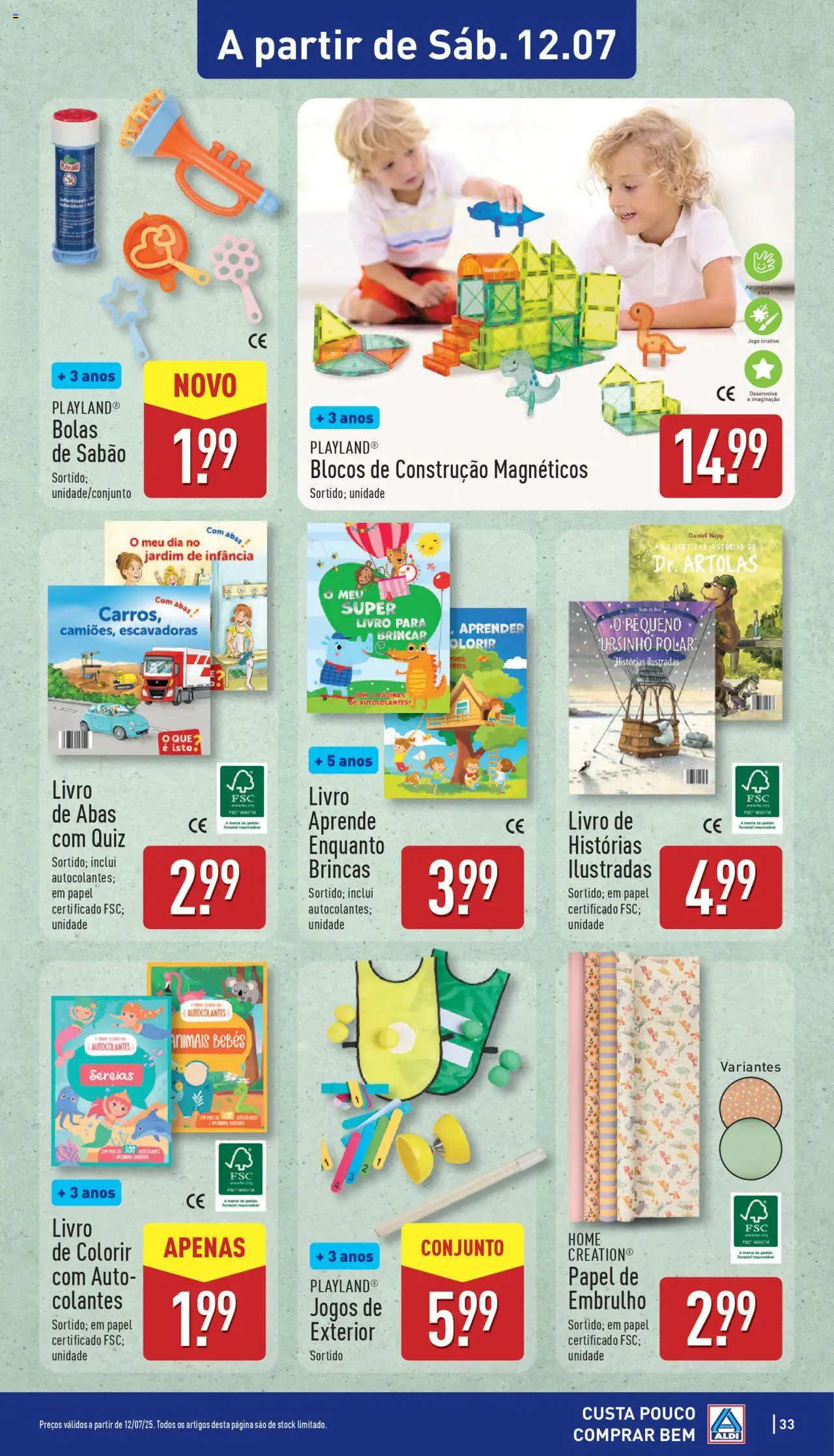 Aldi folheto │ válido de 07.07.2025 | Página: 33 | Produtos: Jogos, Sabão