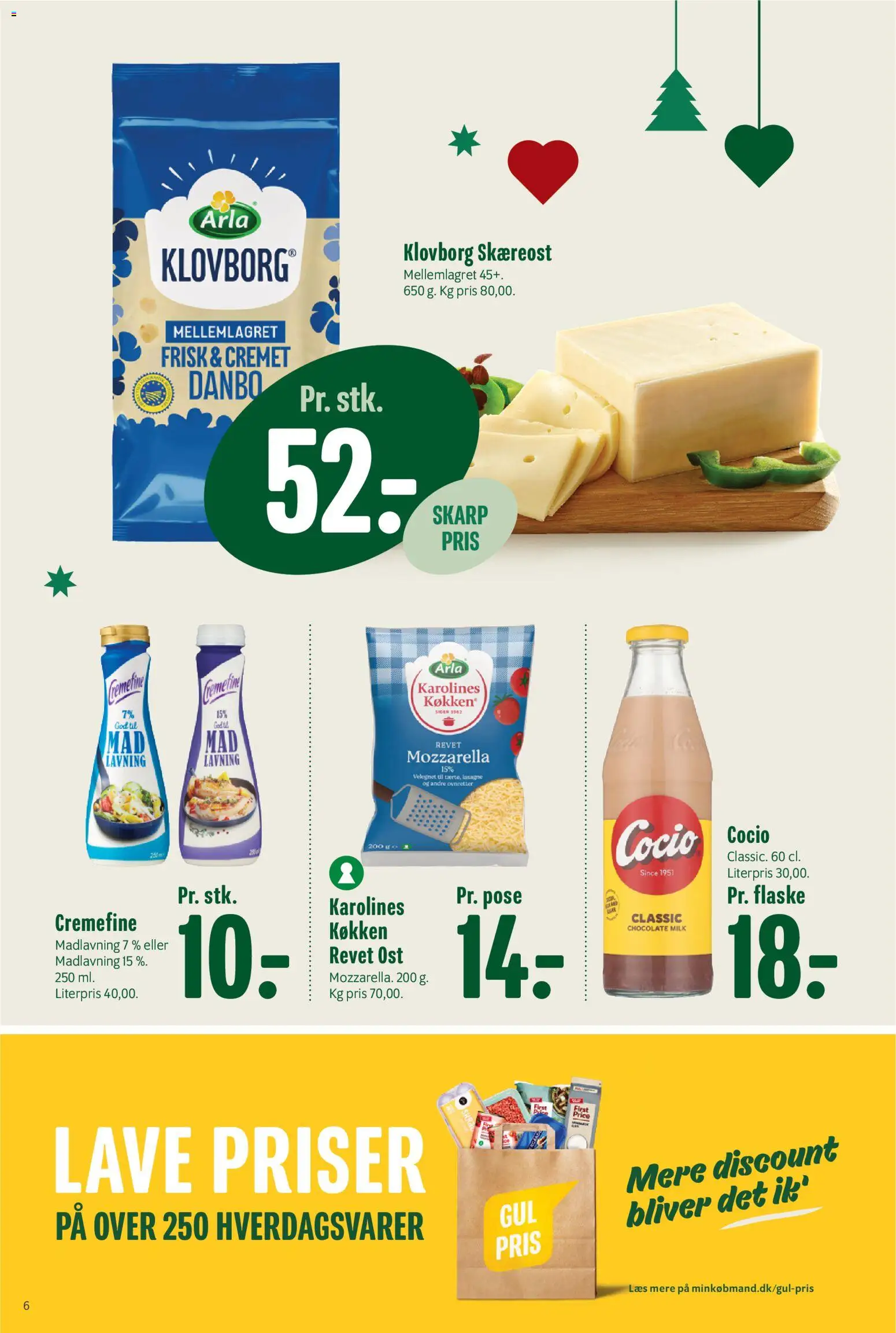 Min Købmand tilbudsavis – gyldig fra 07.11.2025 | Side: 6 | Produkter: Ost, Mozzarella, Carpete