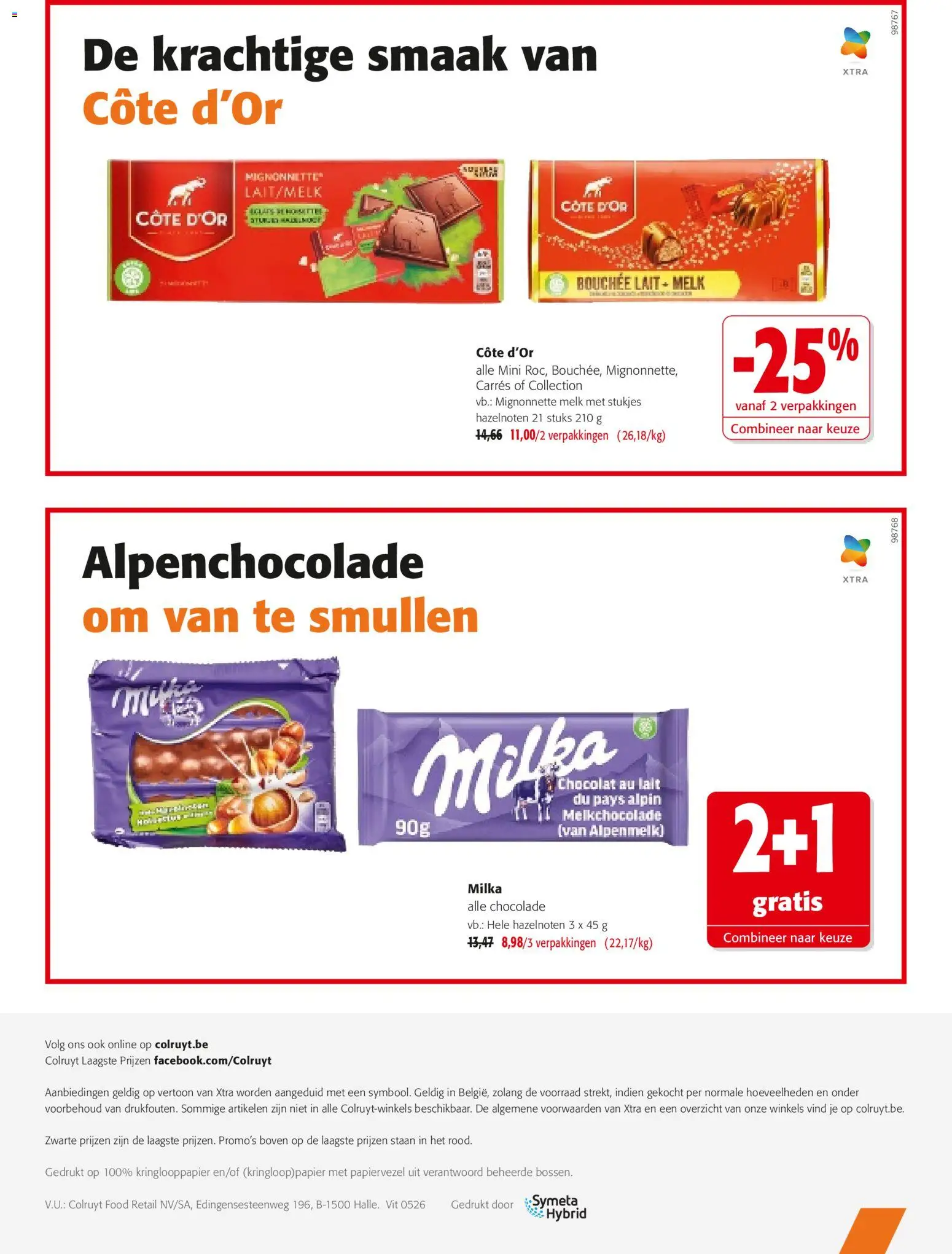 {H1} | Pagina: 19 | Producten: Melk, Chocolade