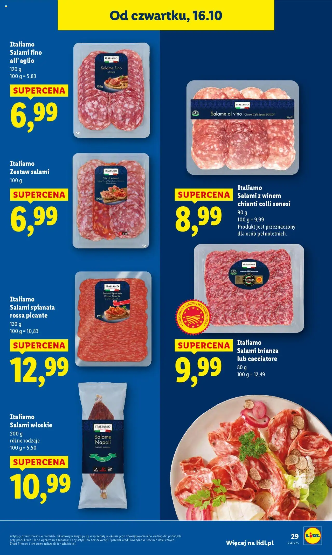 Lidl Gazetka od 16.10.2025 | Strona: 33 | Produkty: Salami