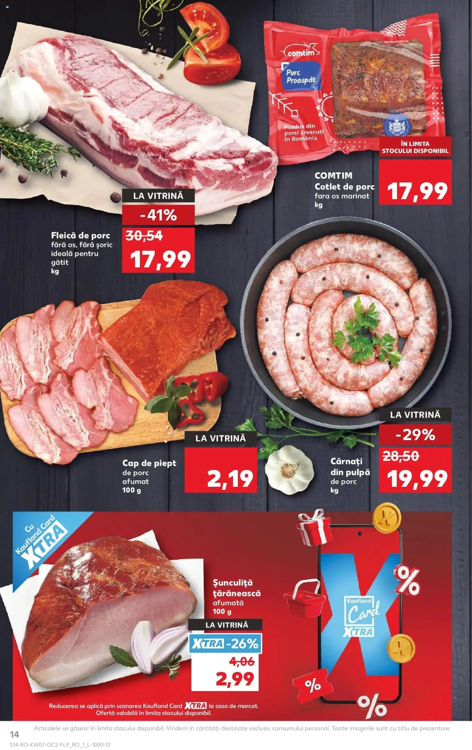 Noul catalog Kaufland – valabil de la 11.02.2026 | Pagină: 14 | Produse: Lait de coco, Vitrină, Fleică, Cârnați