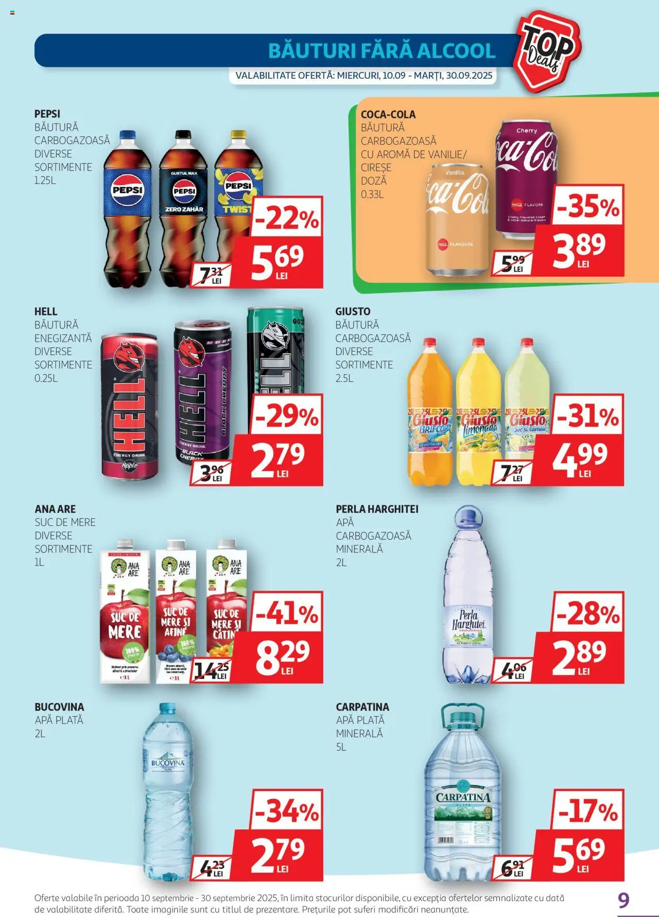 Noul catalog Auchan – valabil de la 10.09.2025 | Pagină: 9 | Produse: Apple, Portocale, Fructe, Zahăr