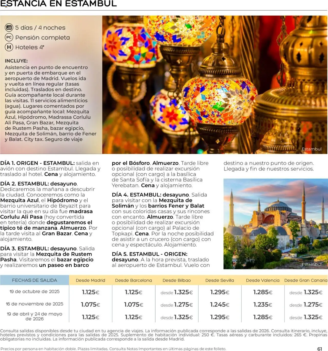 Viajes El Corte Inglés - Club de Vacaciones - Vacaciones Económicas Personalizado │ válido desde el 01.09.2025 | Página: 61 | Productos: Té, PC