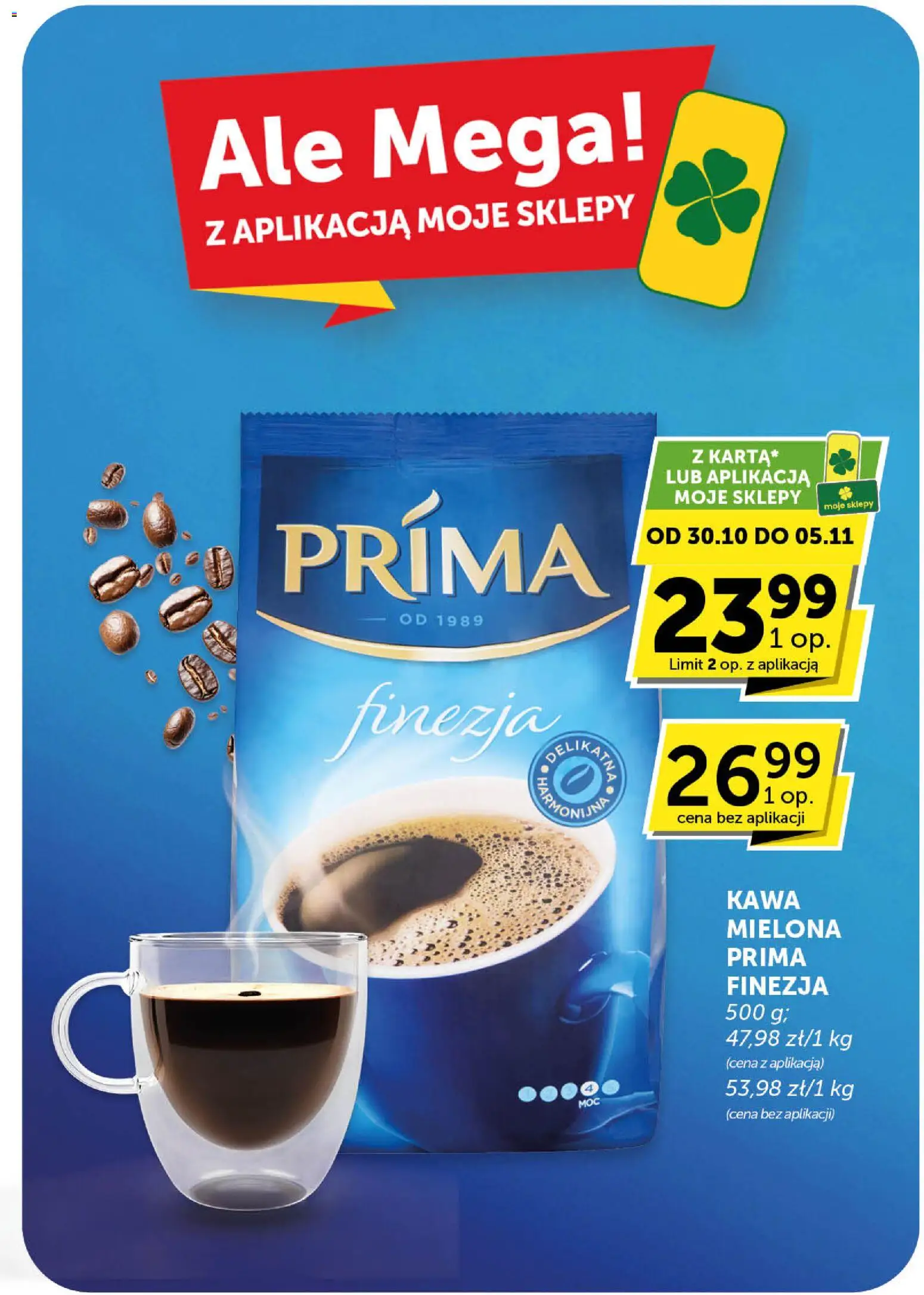 Groszek Gazetka od 30.10.2025 | Strona: 11 | Produkty: Kawa mielona Prima, Kawa
