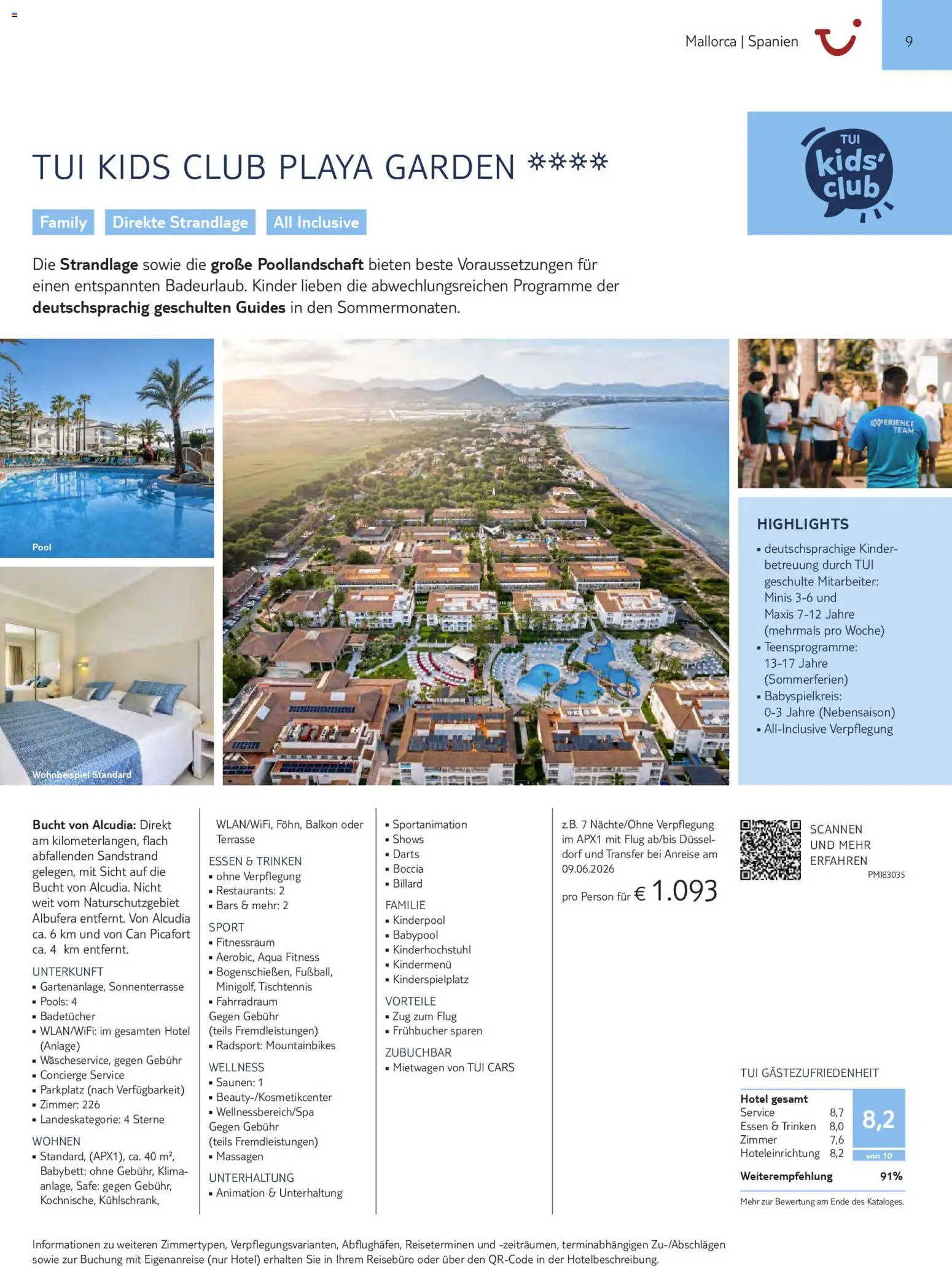 Aida  Südeuropa & Nordafrika 2026/27 – gültig ab 01.01.2026 | Seite: 9 | Produkte: Babybett