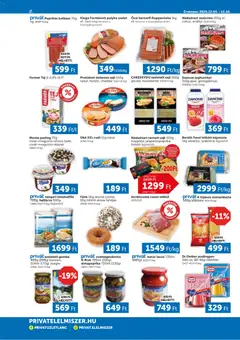 PRIVÁT Akciós újság - amely érvényes a következő dátumtól: 04.12.2025 | Oldal: 2 | Termékek: Puding, Káposzta, Farmer, Cheddar