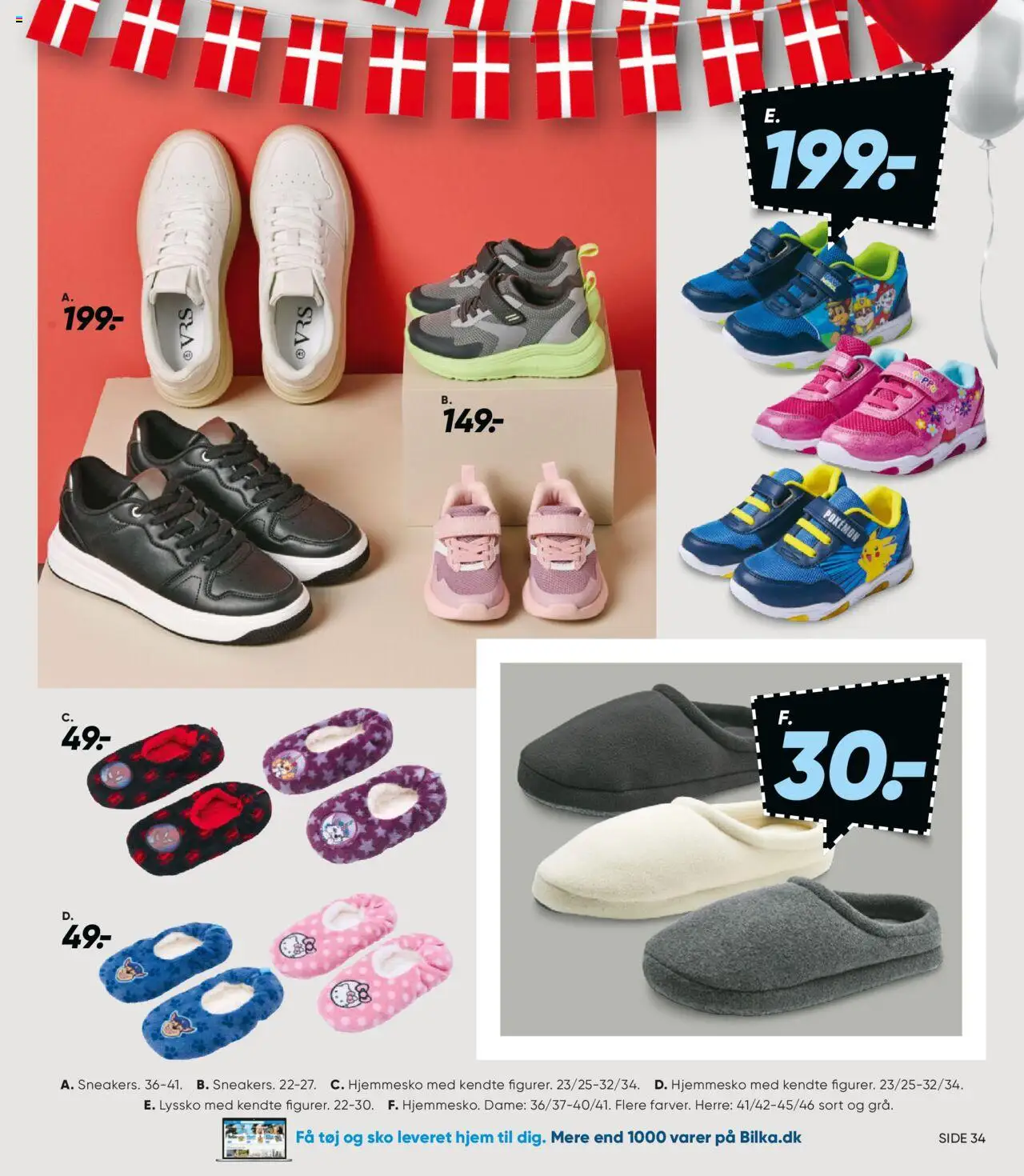 Bilka Tilbudsavis gyldig fra 15.08.2025 | Side: 39 | Produkter: Hjemmesko, Sko, Tøj