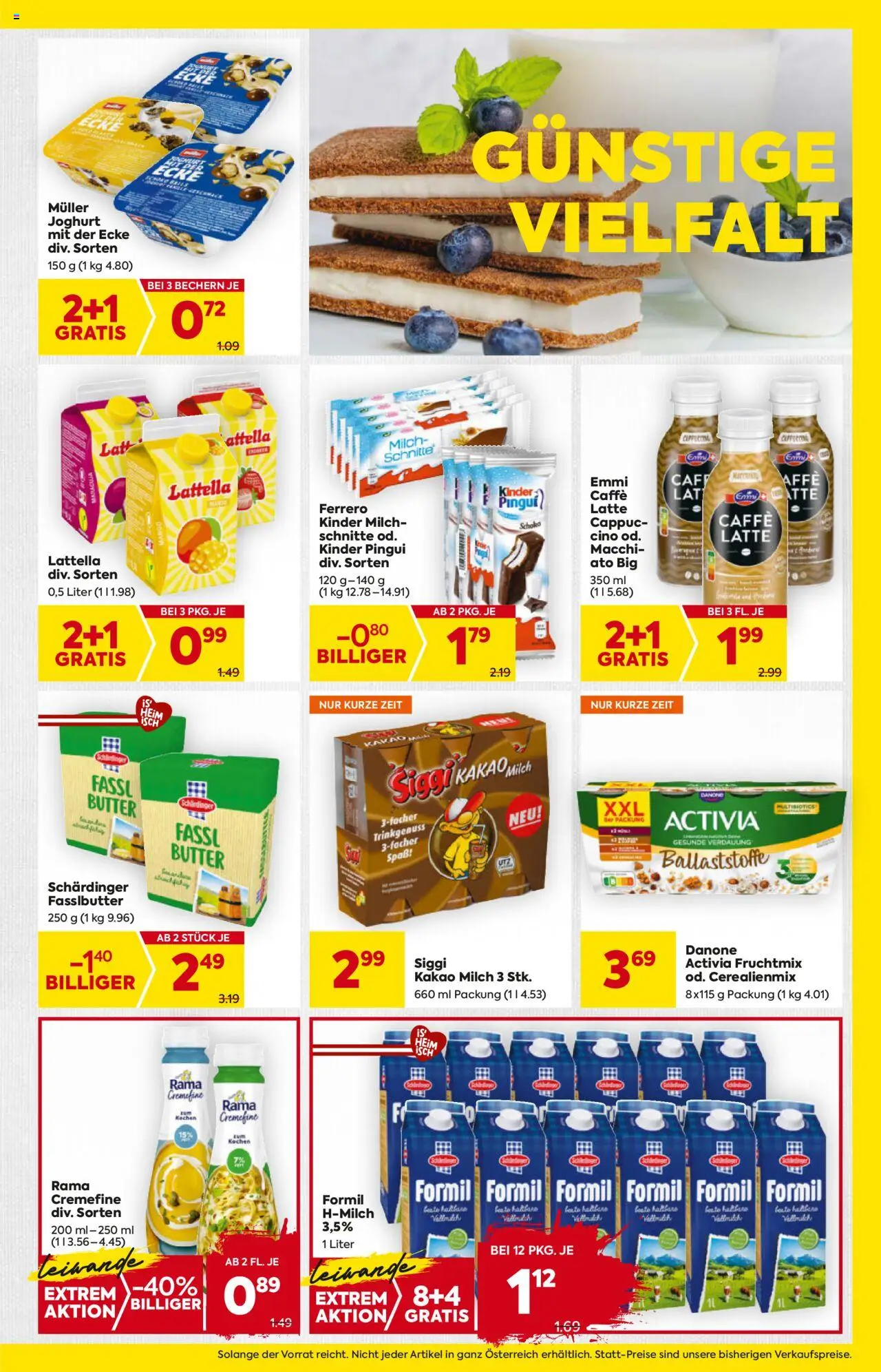 Billa AT akciós ujság - amely érvényes a következő dátumtól: 11.09.2025 | Oldal: 9 | Termékek: Rama, Joghurt