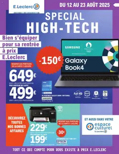 E.Leclerc - Prévisualisation de E.Leclerc Catalogue Special high-tech valide à partir de 12.08.2025