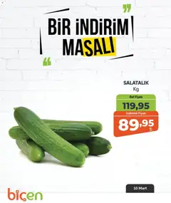 10.03.2026 tarihinden itibaren geçerli olan Biçen Market kataloğu önizlemesi | Sayfa: 2 | Ürünler: Raf, Salatalık