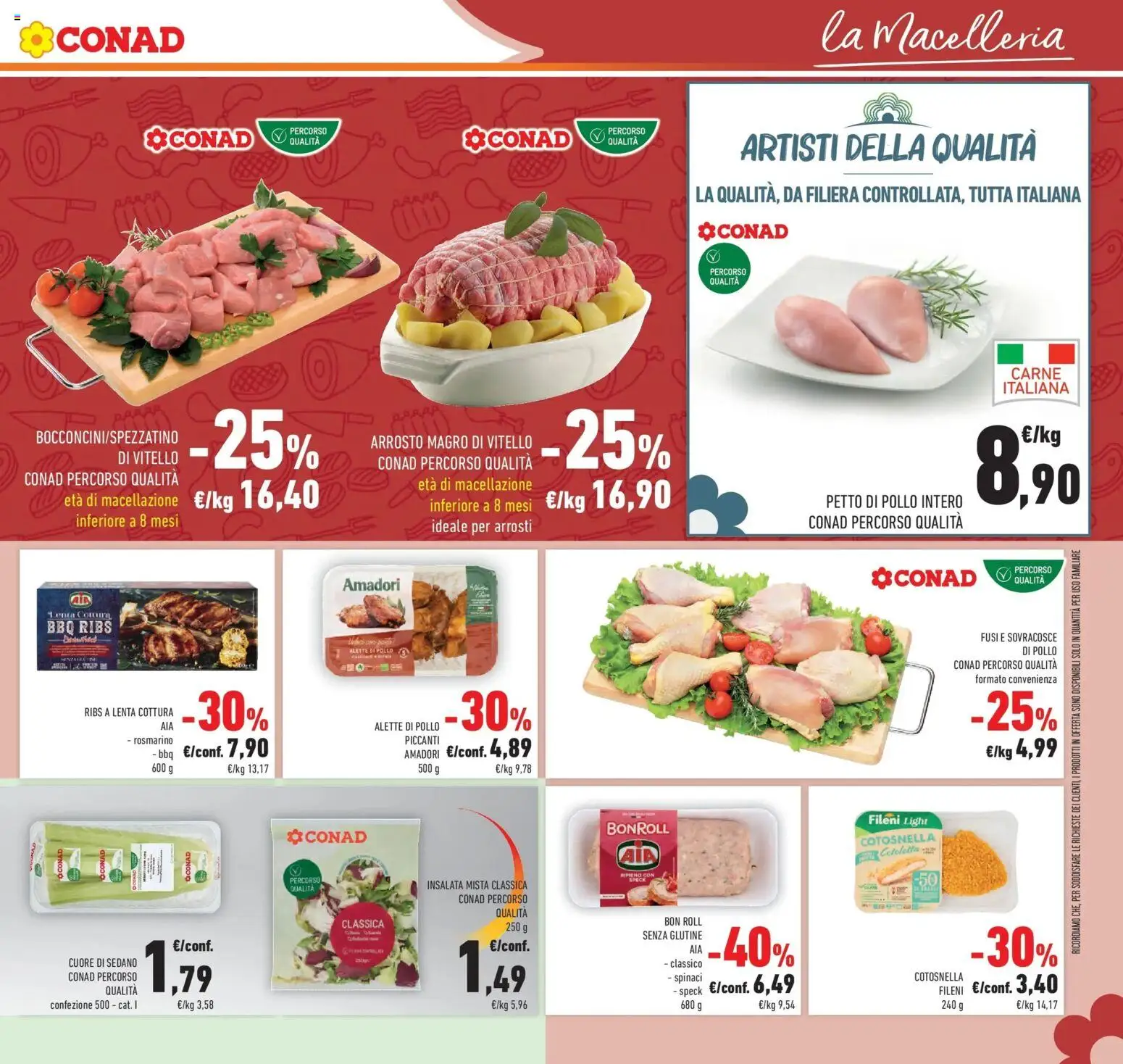 Volantino Conad del 14.01.2026 | Pagina: 17 | Prodotti: Speck, Pollo, Sedano, Spinaci