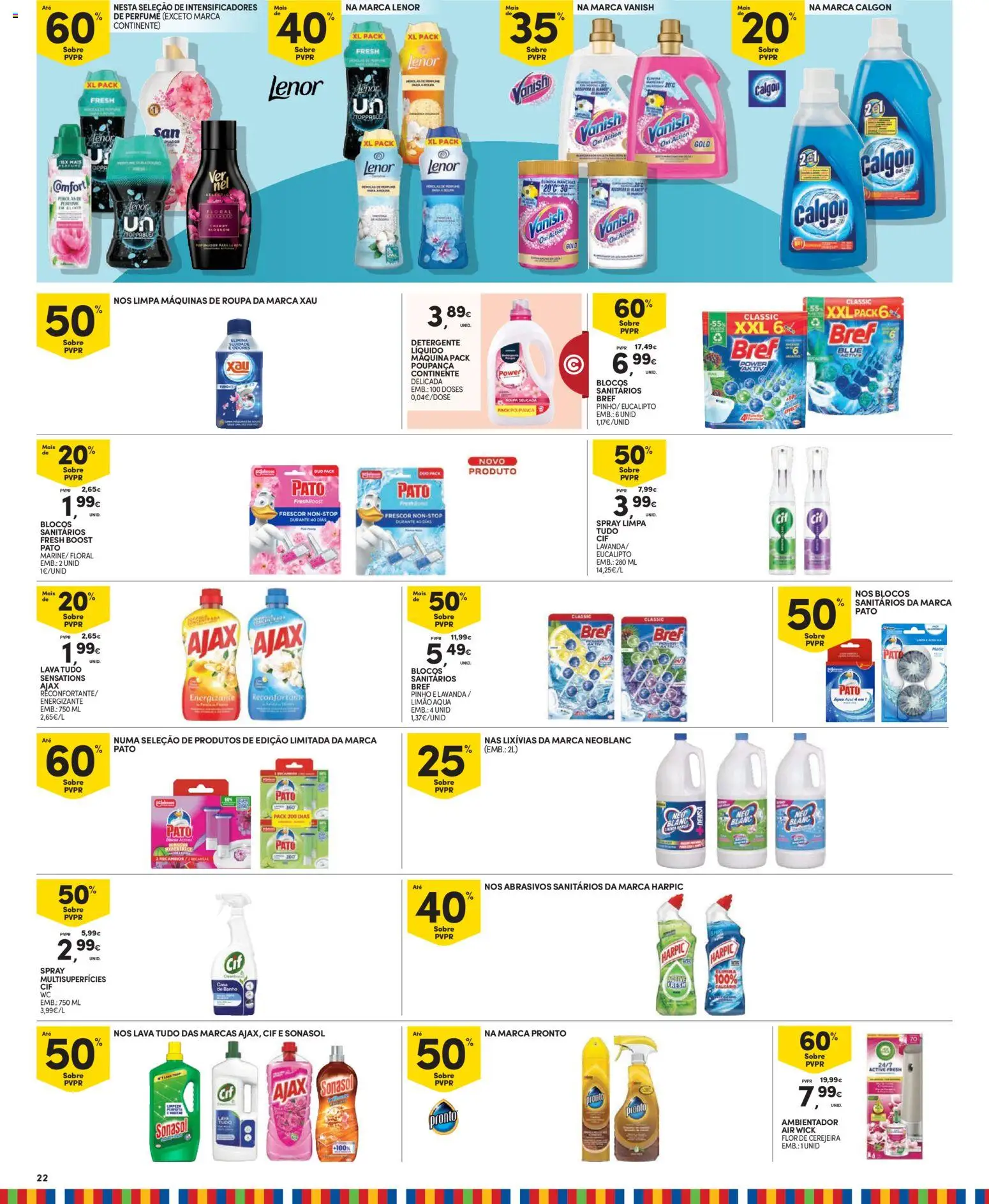 Continente - Madeira │ válido de 17.03.2026 | Página: 22 | Produtos: Agua, Perfume, Detergente, Banho