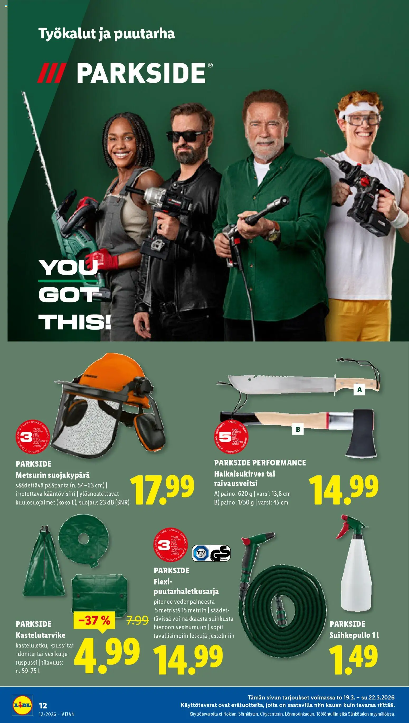 Lidl tarjoukset - Tampere – voimassa 19.03.2026 alkaen | Sivu: 16 | Tuotteet: Suihkepullo