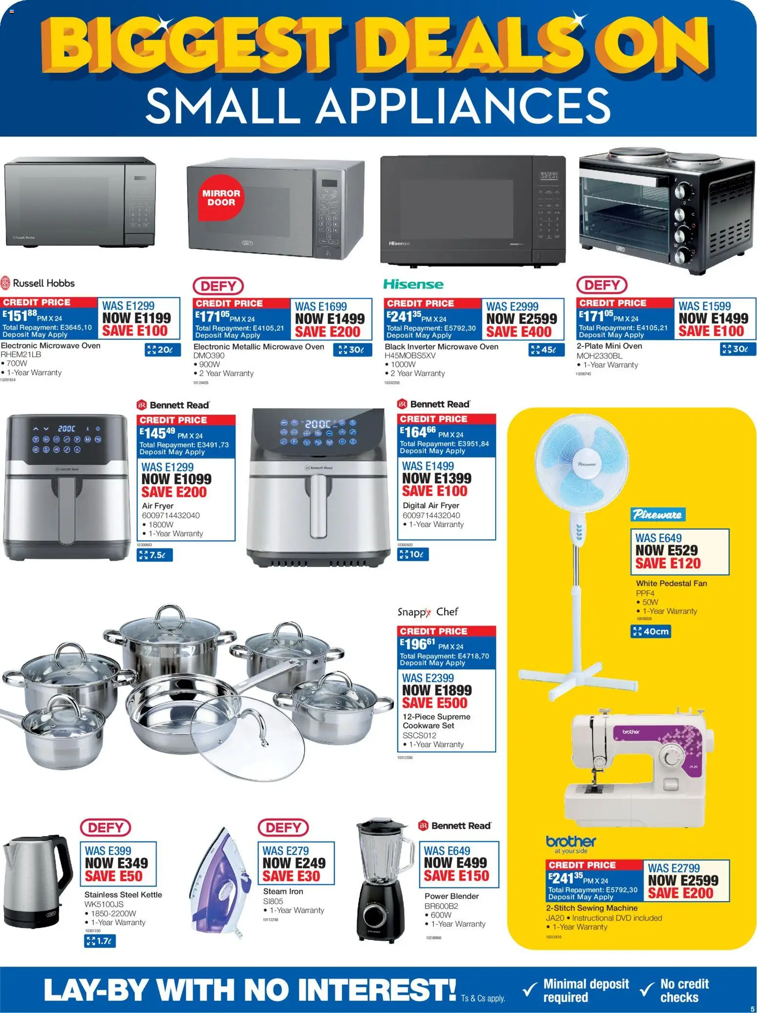 New OK Furniture catalogue – valid from 16.02.2026 | Page: 5 | Products: Oven, Fan, Microwave, Cookware