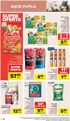 Carrefour Gazetka od 18.08.2025 | Strona: 38 | Produkty: Karma dla kota, Karma dla psa, Wołowina