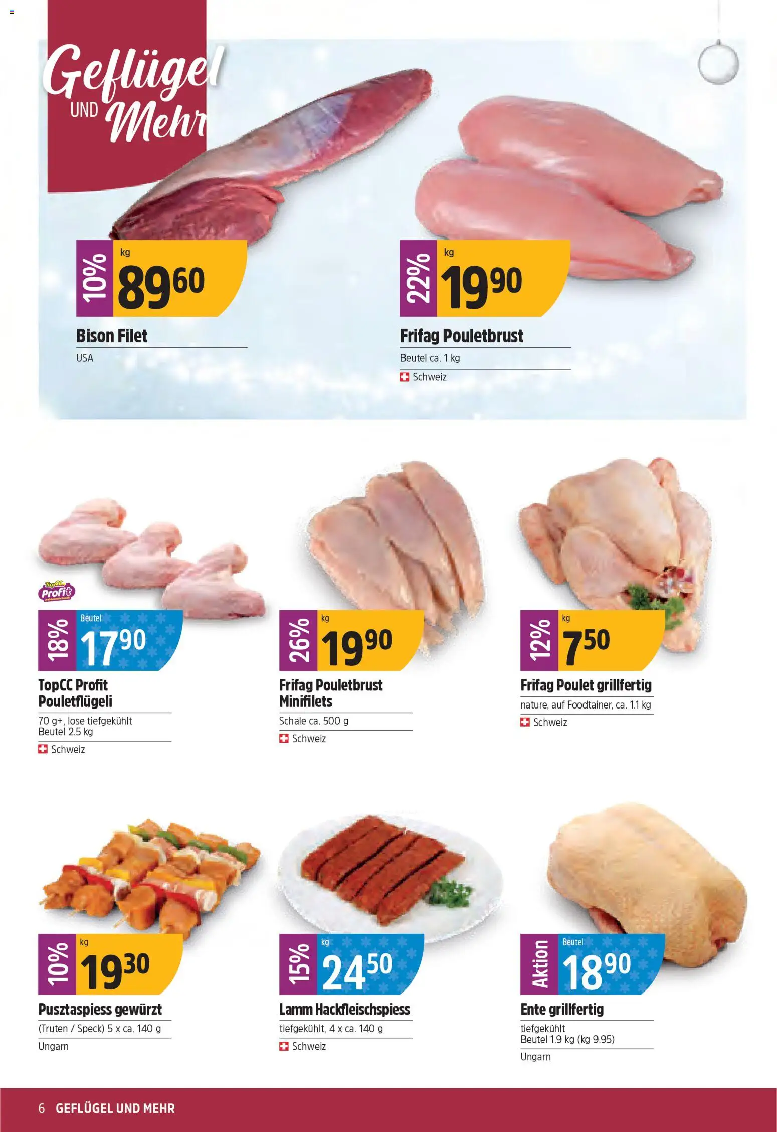 TopCC Aktionen – gültig ab 08.12.2025 | Seite: 6 | Produkte: Pouletbrust